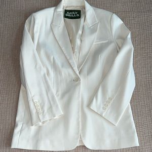 Daily Drills Oversized Cream Blazer!